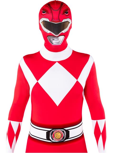 Disfraz de Power Ranger rojo segunda piel - Funiglobal | Funidelia