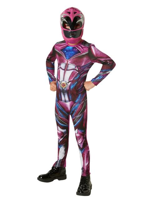 Disfraz de Power Ranger Rosa para niña - Power Rangers Movie - Rubies UK | Funidelia