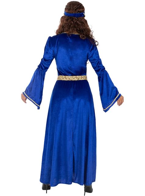 Disfraz de princesa medieval azul para mujer - Funiglobal | Funidelia