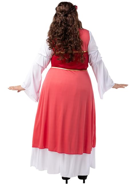 Disfraz de princesa medieval con flores para mujer talla grande - Funiglobal | Funidelia