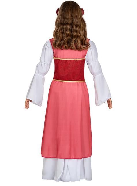 Disfraz de princesa medieval con flores para niña - Funiglobal | Funidelia