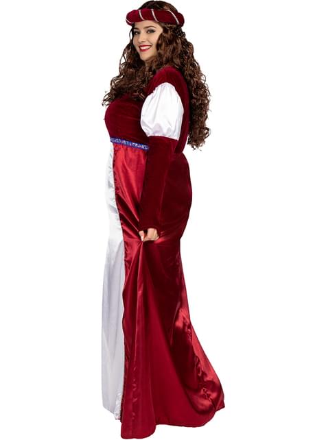 Disfraz de princesa medieval para mujer talla grande - Funiglobal | Funidelia