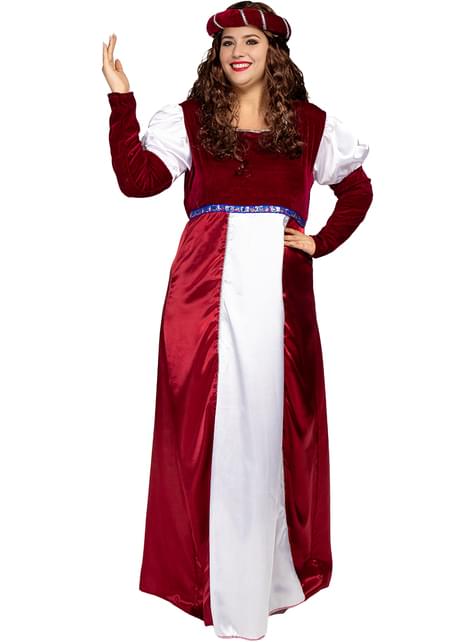 Disfraz de princesa medieval para mujer talla grande - Funiglobal | Funidelia