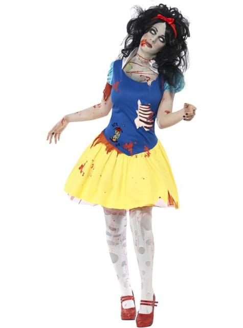 Disfraz de princesa Nieves zombie