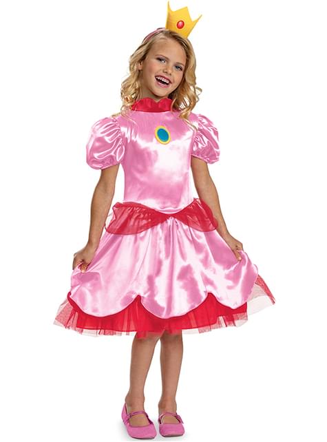 Disfraz de Princesa Peach clásico para niña - Super Mario Bros - Disguise | Funidelia