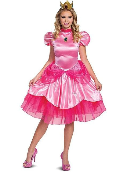 Disfraz de Princesa Peach deluxe para mujer - Super Mario Bros