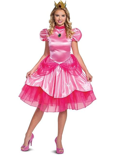 Disfraz de Princesa Peach deluxe para mujer - Super Mario Bros