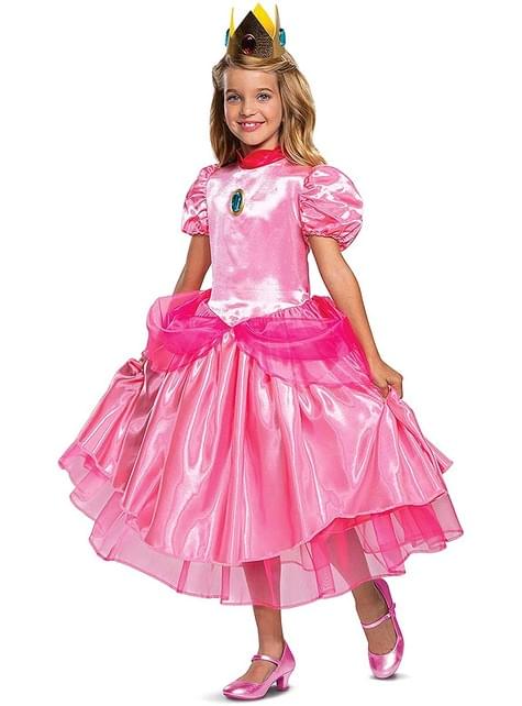 Disfraz de Princesa Peach deluxe para niña - Super Mario Bros
