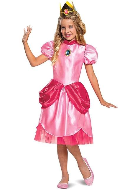 Disfraz de Princesa Peach para niña - Super Mario Bros - Disguise | Funidelia