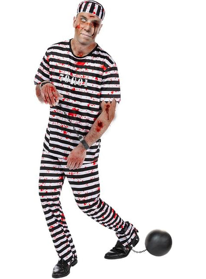 Disfraz de prisionero zombie para hombre talla grande - Funiglobal | Funidelia