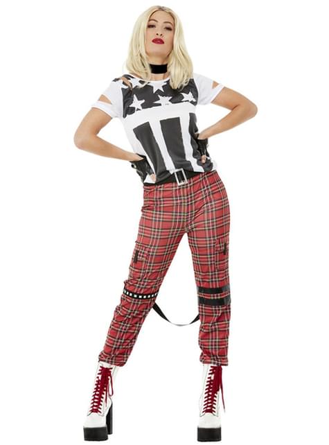 Disfraz de punk para mujer