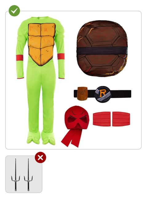 Disfraz de Raphael para hombre - Las Tortugas Ninja - Funiglobal | Funidelia