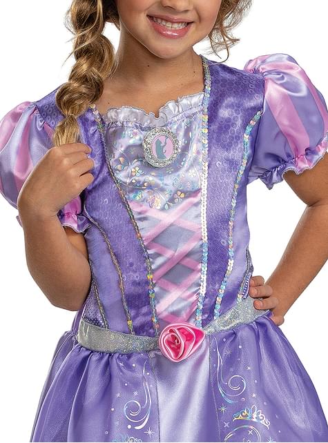 Disfraz de Rapunzel para niña - 100 Aniversario Disney - Disguise | Funidelia