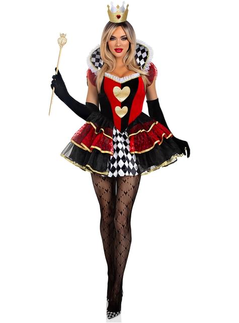 Disfraz de Reina de Corazones elegante para mujer - Leg Avenue | Funidelia