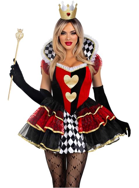Disfraz de Reina de Corazones elegante para mujer - Leg Avenue | Funidelia