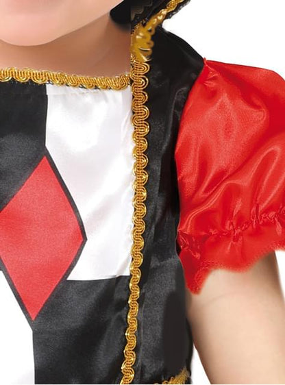 Disfraz de reina de corazones para bebé - Guirca | Funidelia