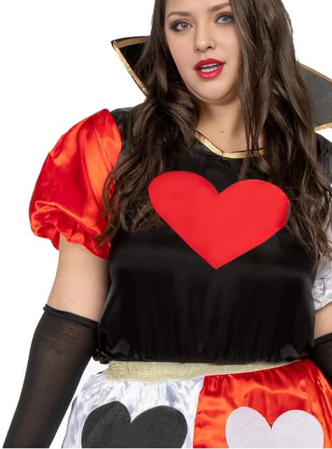 Disfraz de Reina de corazones para mujer talla grande - Funiglobal | Funidelia