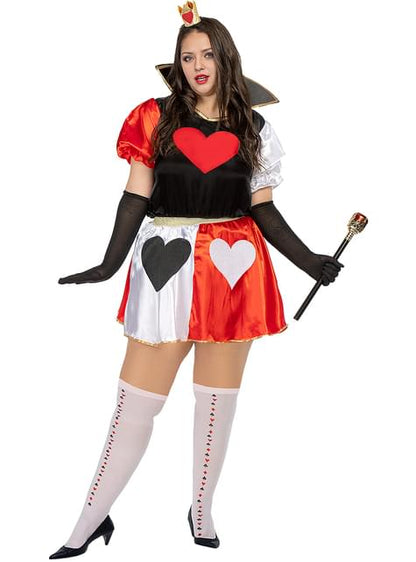 Disfraz de Reina de corazones para mujer talla grande - Funiglobal | Funidelia