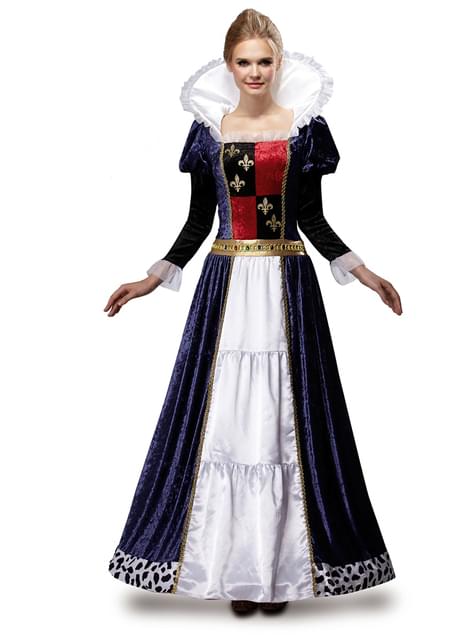Disfraz de reina medieval azul para mujer - My Other Me | Funidelia