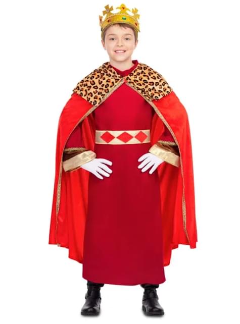 Disfraz de Rey Mago elegante rojo para niño - My Other Me | Funidelia