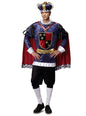 Disfraz de rey medieval azul para hombre