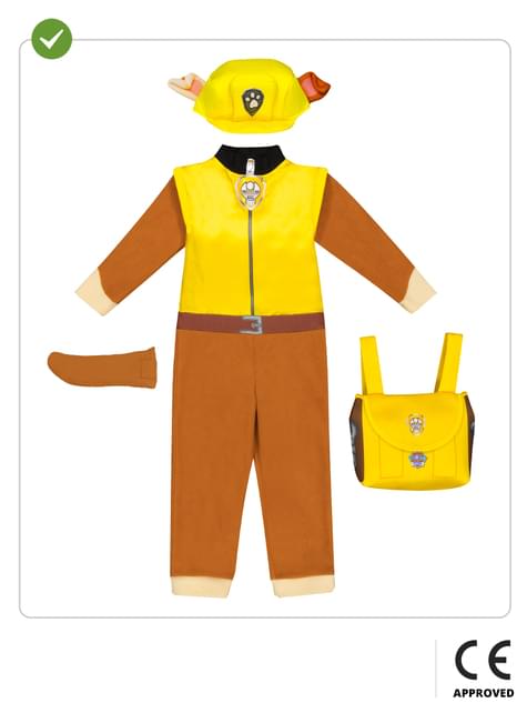 Disfraz de Rubble Patrulla Canina para niño - Funiglobal | Funidelia