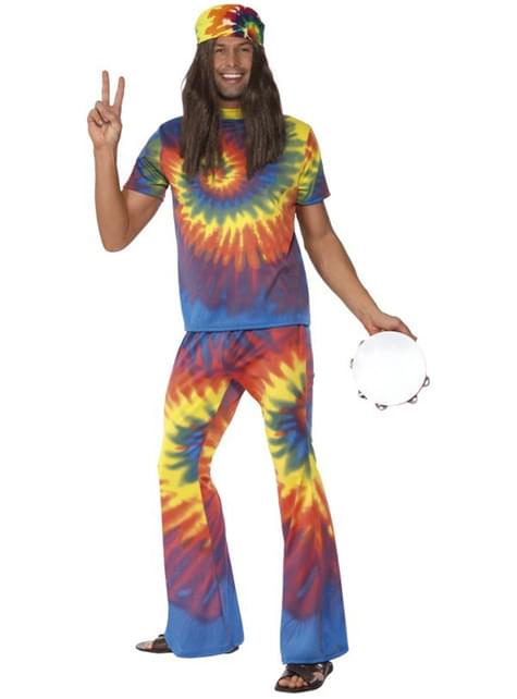 Disfraz de sesentero multicolor para hombre