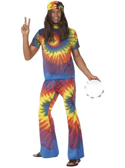 Disfraz de sesentero multicolor para hombre
