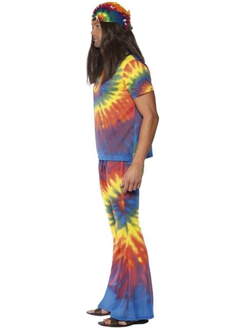 Disfraz de sesentero multicolor para hombre
