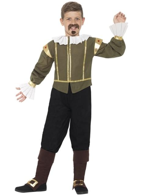 Disfraz de Shakespeare para niño