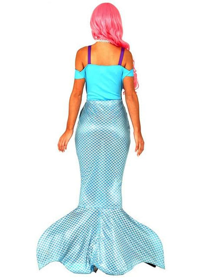 Disfraz de sirena azul para mujer - Guirca | Funidelia