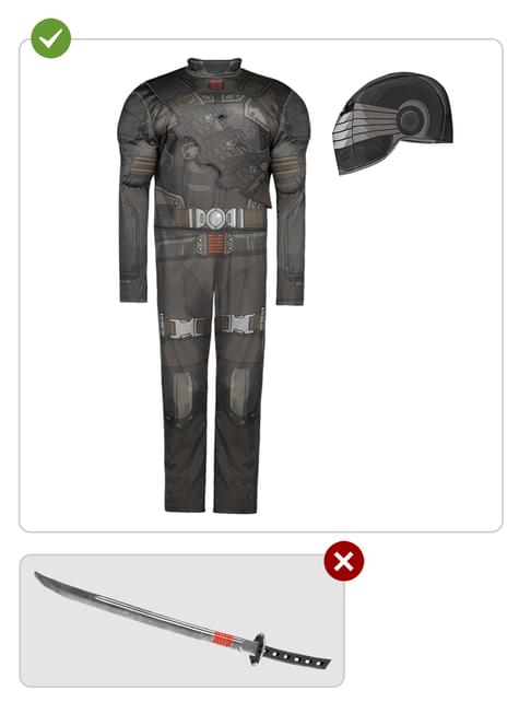 Disfraz de Snake Eyes para adulto - Gi Joe - Funiglobal | Funidelia