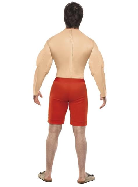 Disfraz de socorrista musculoso para hombre