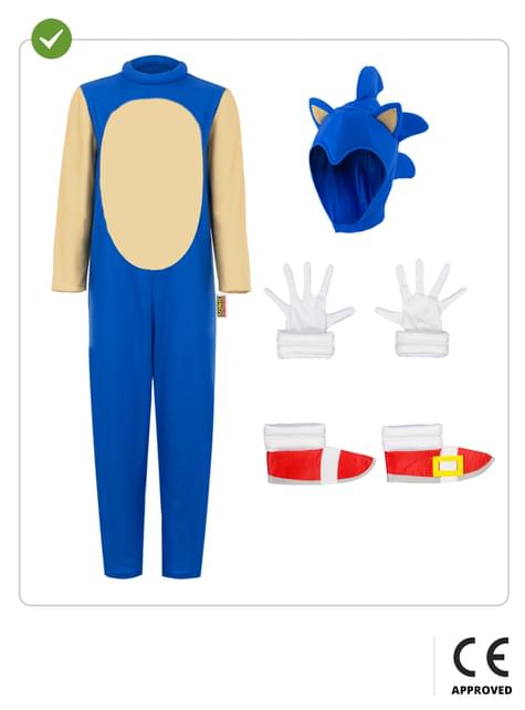 Disfraz de Sonic Deluxe para niños - Funiglobal | Funidelia