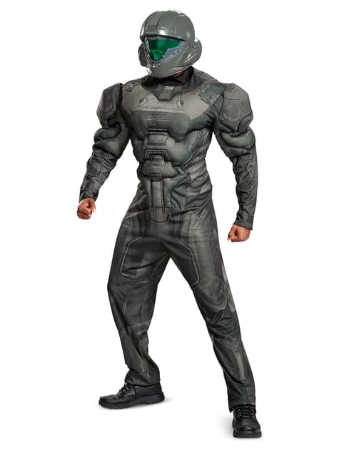 Disfraz de Spartan musculoso Halo para hombre