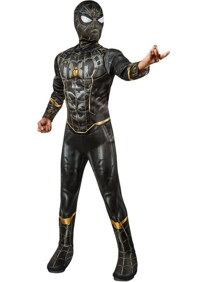 Disfraz de Spiderman negro y dorado para niño - Spider-Man 3 - Rubies USA | Funidelia