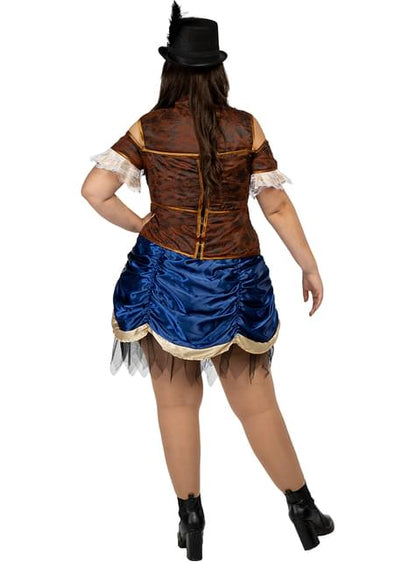 Disfraz de Steampunk corto para mujer talla grande