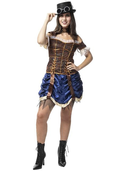Disfraz de Steampunk corto para mujer - Funiglobal | Funidelia