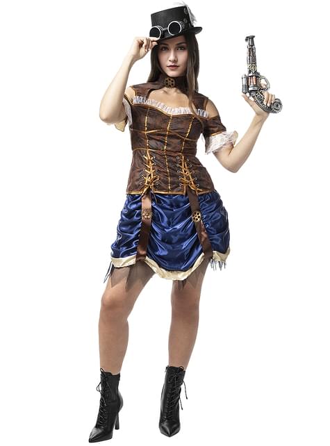 Disfraz de Steampunk corto para mujer - Funiglobal | Funidelia