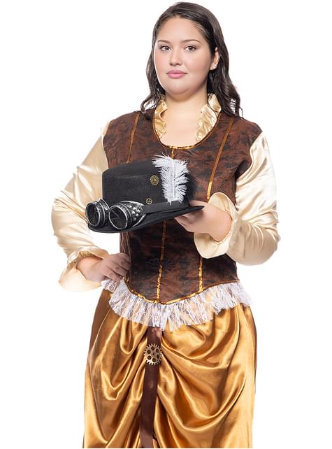Disfraz de Steampunk largo para mujer talla grande - Funiglobal | Funidelia