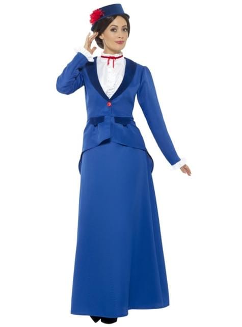 Disfraz de Super niñera victoriana para mujer