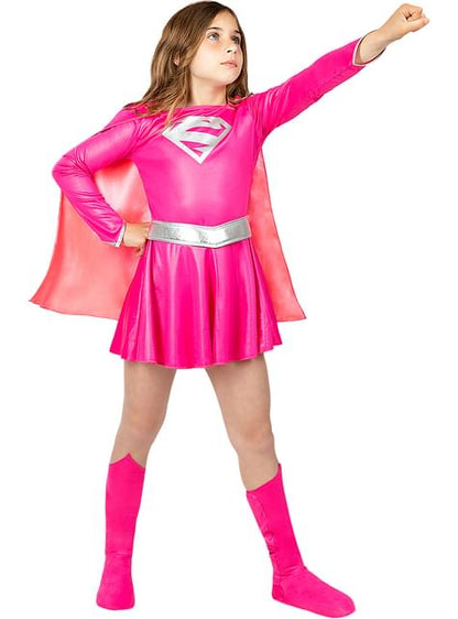 Disfraz de Supergirl rosa para niña - Funiglobal | Funidelia