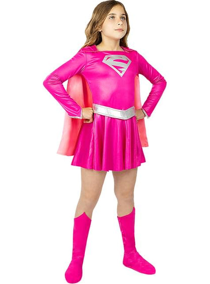 Disfraz de Supergirl rosa para niña - Funiglobal | Funidelia