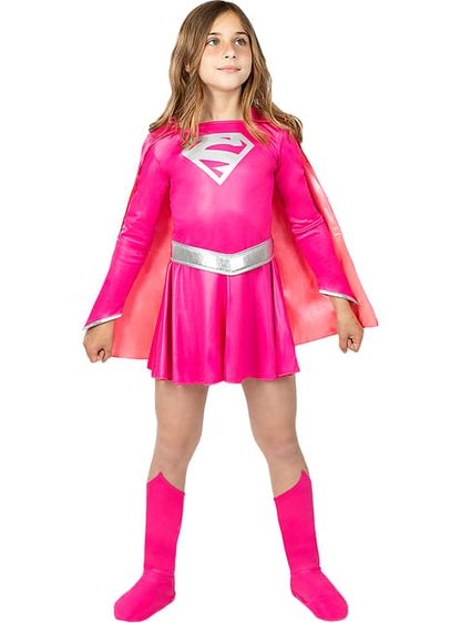 Disfraz de Supergirl rosa para niña - Funiglobal | Funidelia