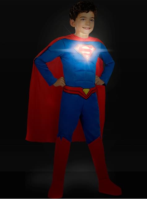 Disfraz de Superman Lights On! para niño - Funiglobal | Funidelia