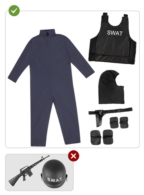 Disfraz de SWAT para hombre - Funiglobal | Funidelia