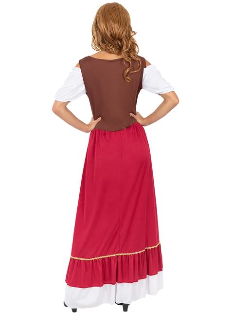 Disfraz de tabernera medieval clásica para mujer - Funiglobal | Funidelia