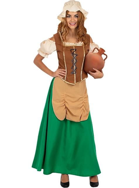 Disfraz de tabernera medieval para mujer - Funiglobal | Funidelia