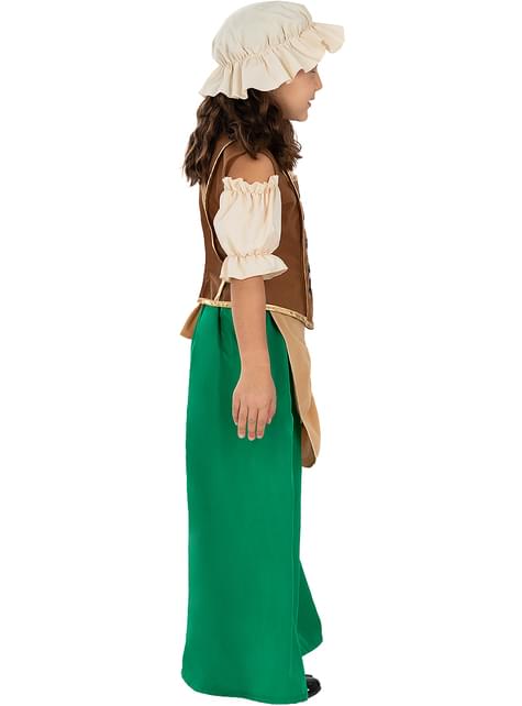 Disfraz de tabernera medieval para niña - Funiglobal | Funidelia