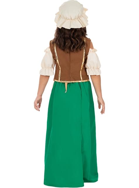 Disfraz de tabernera medieval para niña - Funiglobal | Funidelia
